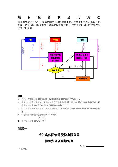 项目报备流程及说明