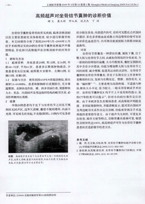 高频超声对坐骨结节囊肿的诊断价值