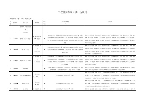 工程量清单项目及计价规则实例