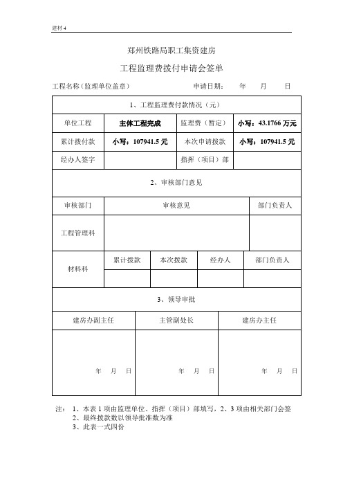 郑州铁路局职工集资建房