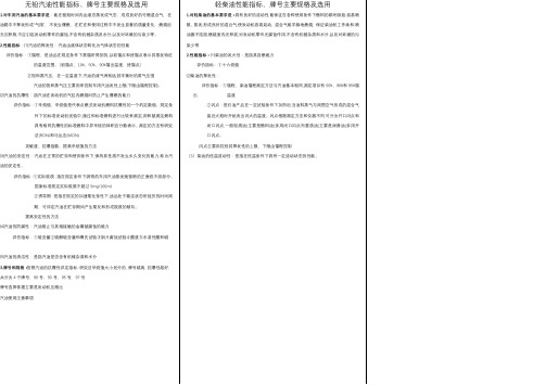 汽车材料汽油、柴油、机油知识点对比记忆