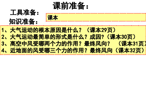 人教版地理必修一2.2气压带和风带(共21张PPT)