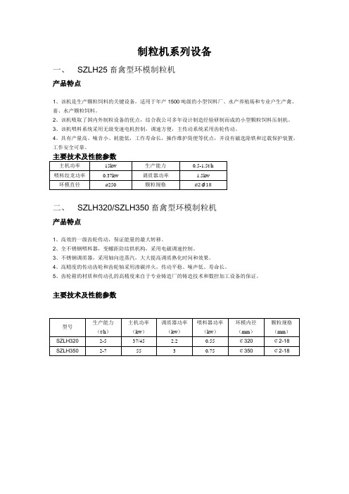 制粒机系列设备