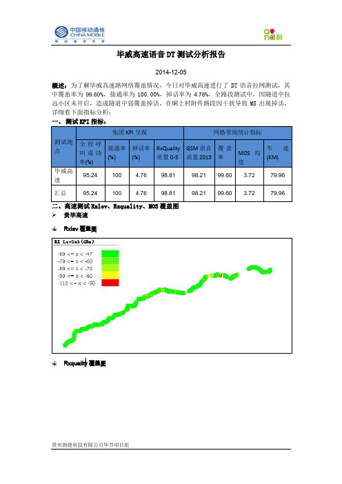 毕威高速ATU拉网测试分析报告(20141205)