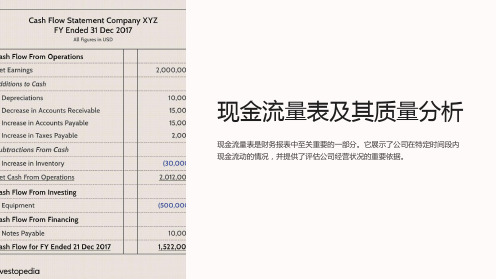 现金流量表及其质量分析