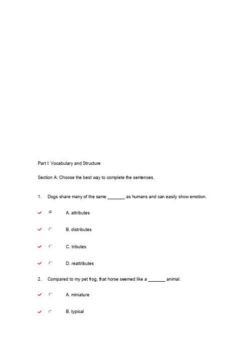 新标准大学英语综合教程2-unittest7答案[方案]