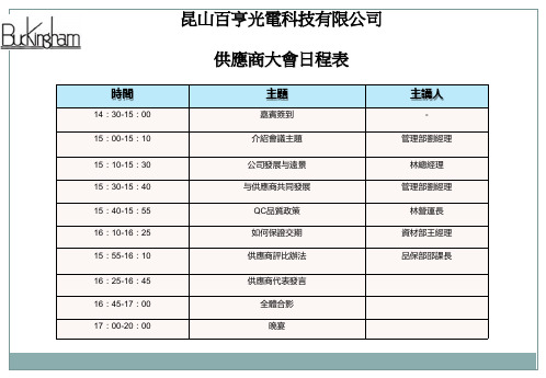 供应商大会PPT