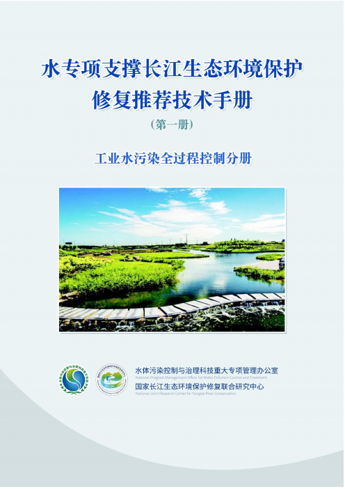 水专项支撑长江生态环境保护修复推荐技术手册(第一册)——工业水污染全过程控制分册