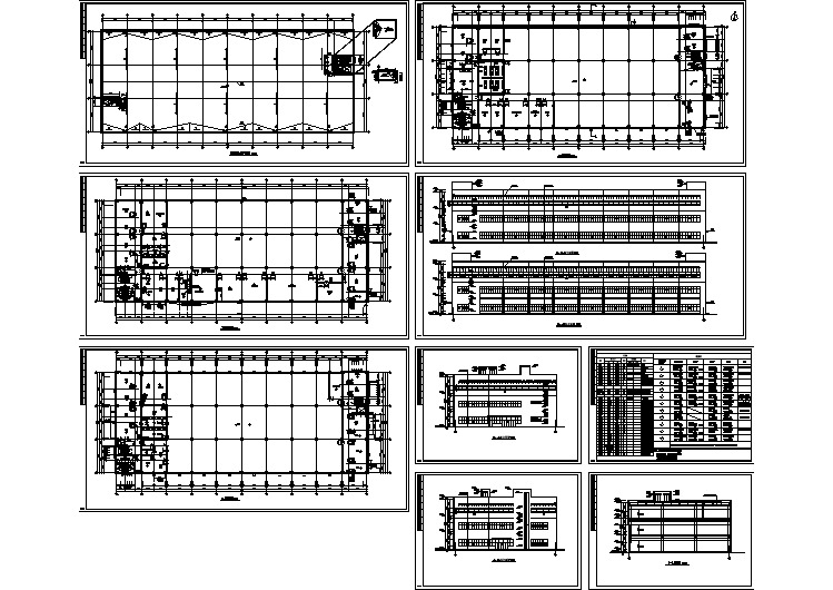 装配车间建筑设计图纸（含装修表）