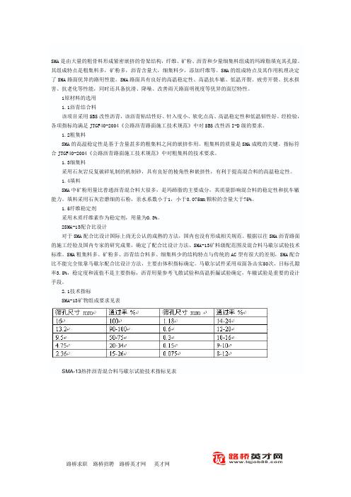 SMA-13目标配合比设计