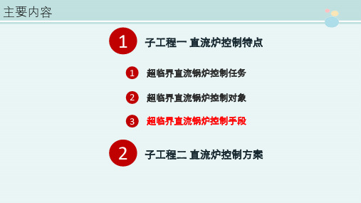 火电厂集控运行专业《超临界直流锅炉控制手段》