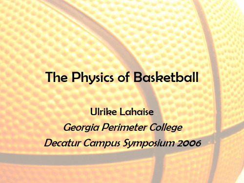 The Physics of Basketball