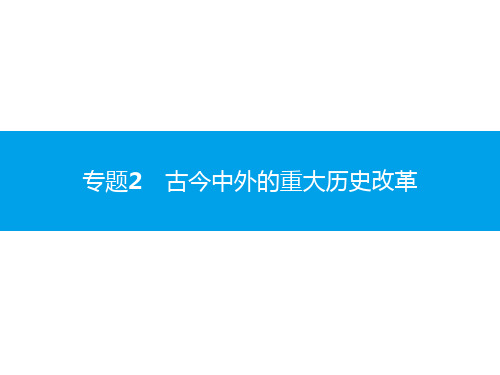 2020届中考历史复习课件：第二部分 专题2 古今中外的重大历史改革 (共31张PPT)