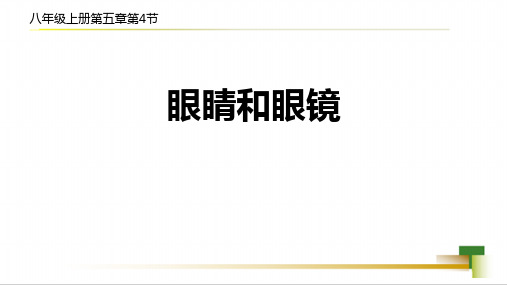 眼睛和眼镜课件人教版八年级物理上册