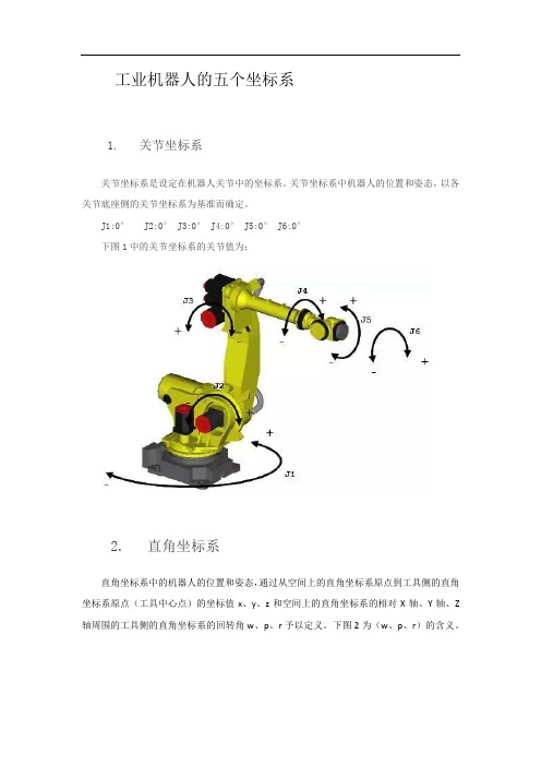 工业机器人的五个坐标系