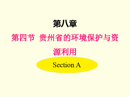 八年级下册地理课件(湘教版)贵州省的环境保护与资源利用