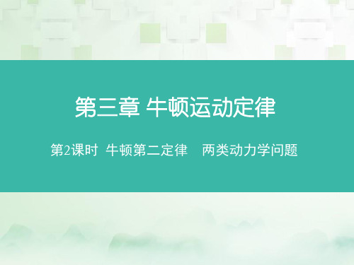 高三物理一轮复习精品课件6：3.2 牛顿第二定律 两类动力学问题