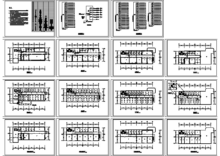 办公楼强弱电电气施工CAD图