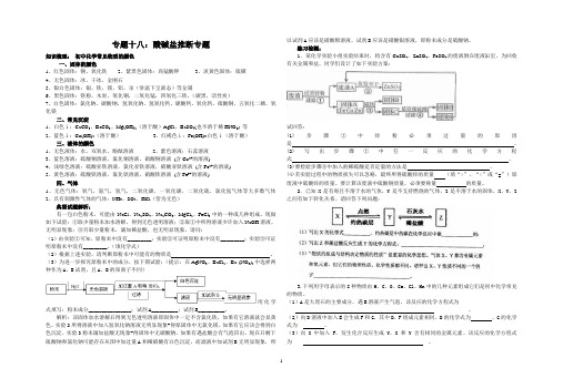 专题十八酸碱盐专项推断题