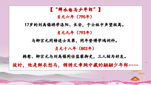 人教部编版九年级语文上册 13《诗词三首》 之《酬乐天扬州初逢席上见赠》课件(22张ppt)优质课件