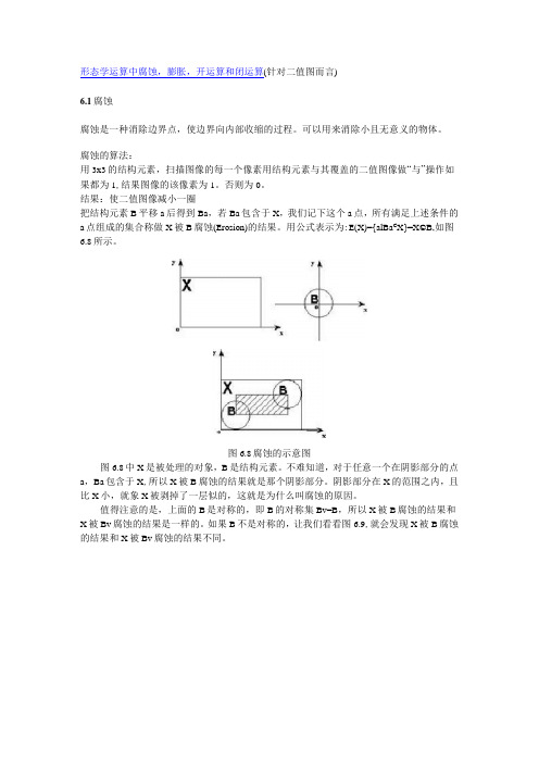 腐蚀膨胀算法详细解释