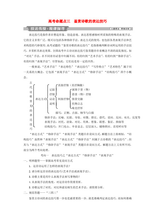 2019高考语文一轮总复习 第四部分 古代诗文阅读 专题二 古代诗歌鉴赏-文坛奇葩诗词曲,彩笔写就断