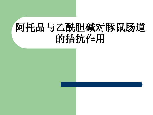 阿托品与乙酰胆碱对豚鼠肠道的拮抗作用ppt课件