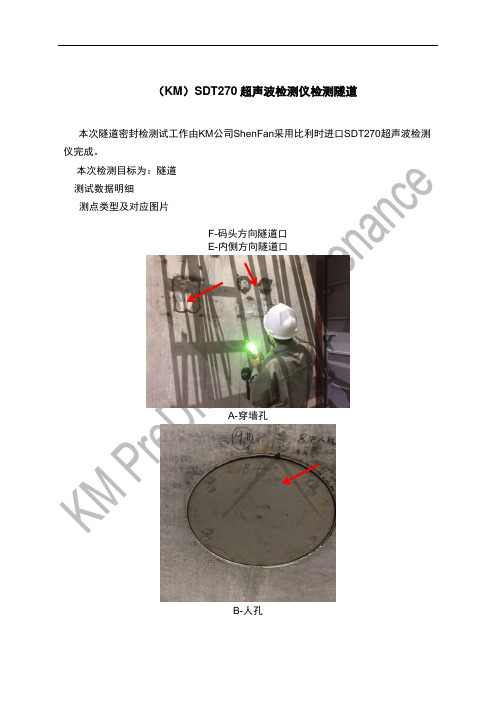 (KM)SDT超声波检测仪检测隧道