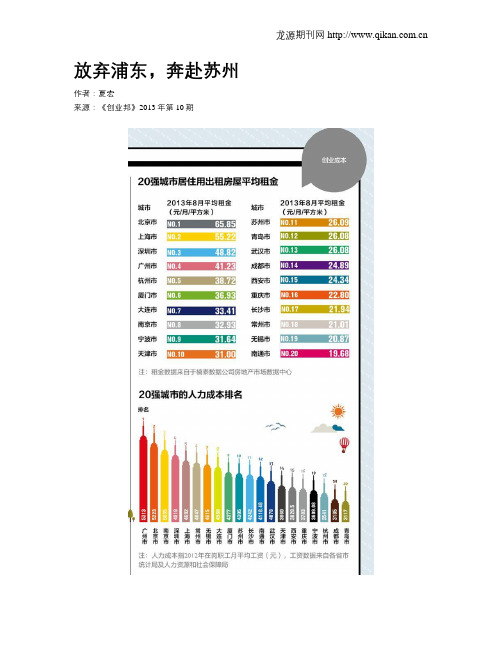 放弃浦东,奔赴苏州