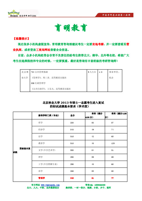 2014年北林行管考研最新消息-考研冲刺押题