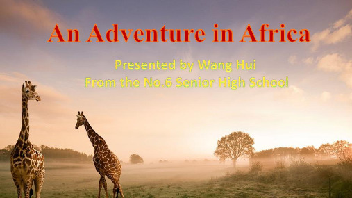 译林牛津版高中英语M2 U2 reading I An adventure in Africa教学课件(共34张PPT)