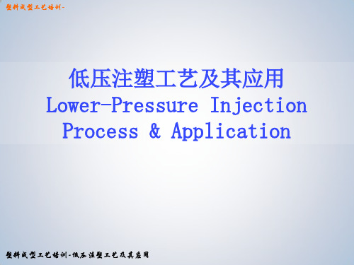 低压注塑工艺及其应用培训