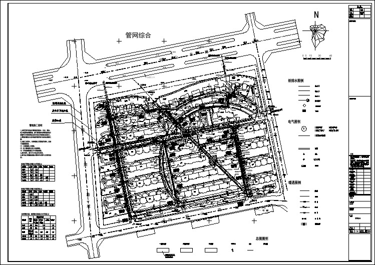 某住宅小区管网综合给排水设计施工图