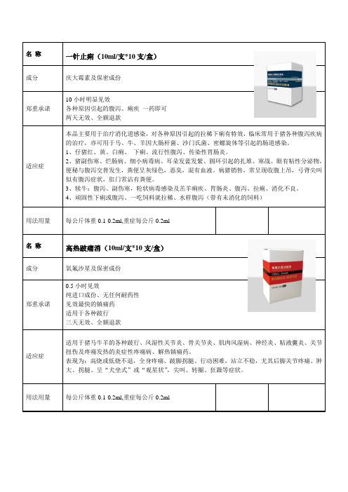 猪牛羊特效药