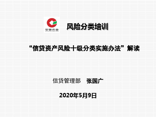 《信贷资产风险十级分类实施办法》解读