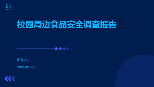 校园周边食品安全调查报告