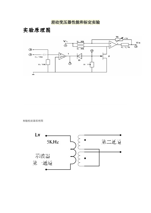 差动变压器性能和标定实验