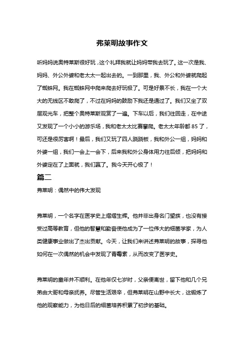 弗莱明故事作文