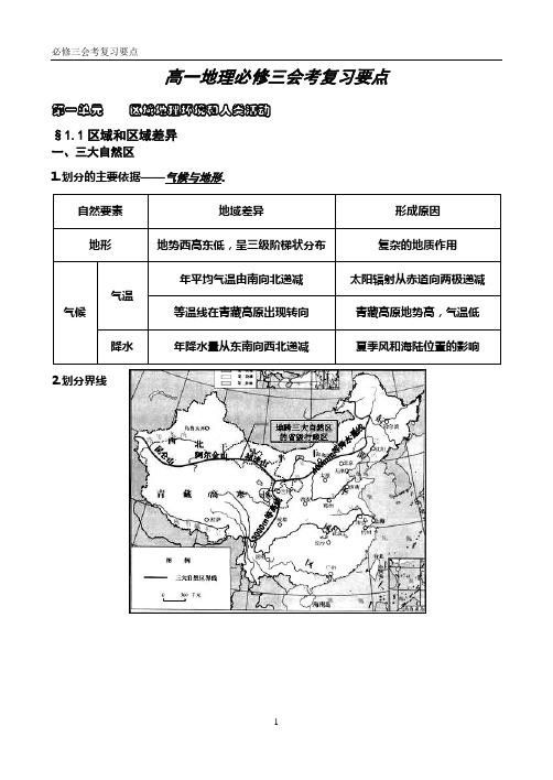 必修三会考复习