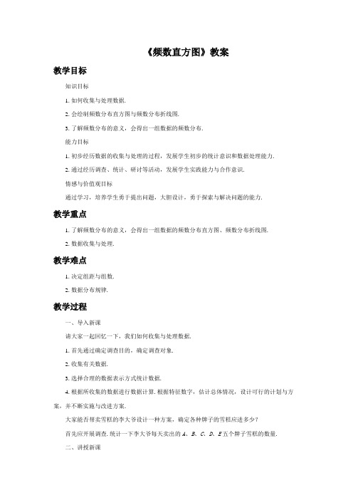 《频数直方图》教案 1