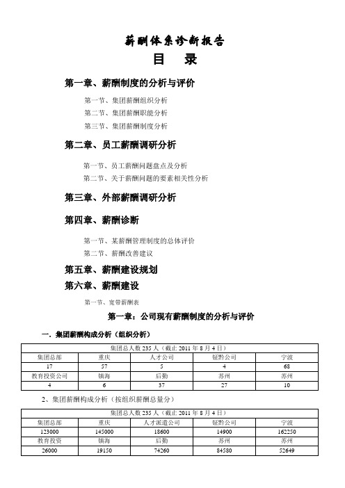 薪酬体系诊断报告 (1)