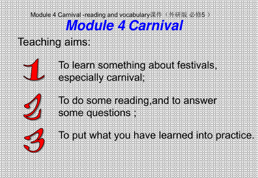 Module4Carnival-readingandvocabulary课件(外研版必修5)