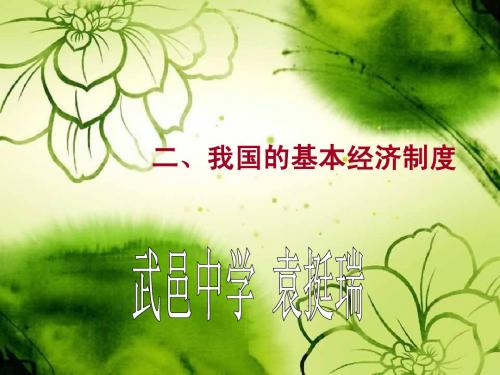 我国的基本经济制度终稿