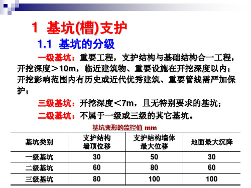 最新 深基坑施工技术课件PPT