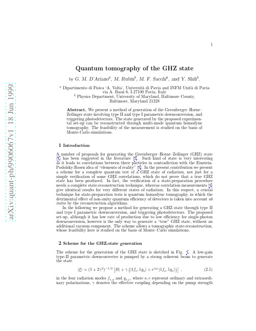 Quantum tomography of the GHZ state