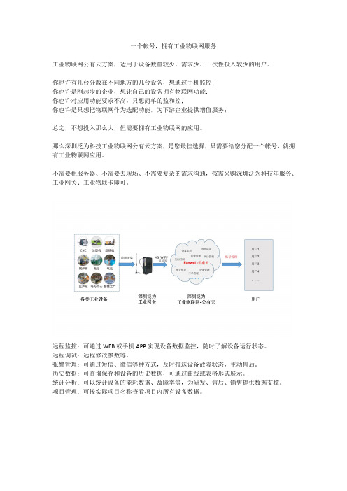 工业物联网公有云