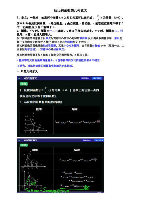 反比例函数的几何意义