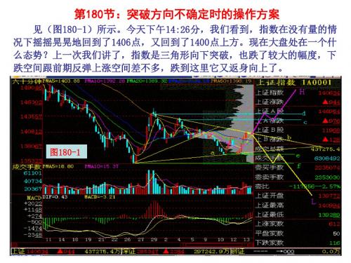 突破方向不确定时的操作方案ppt课件