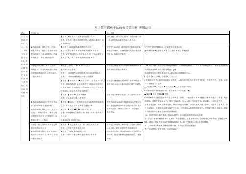 部编人教版初中八年级上册道德与法治《第五课做守法的公民：善用法律》公开课教案_1