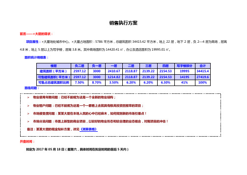 销售执行方案(详细)